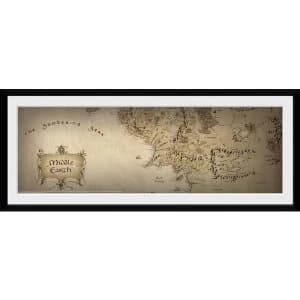 Lord Of The Rings Map Framed Collector Print