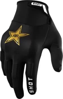 Shot Drift Rockstar Limited Edition Motocross Gloves, black-gold, Size 3XL, black-gold, Size 3XL