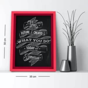 3550AHS-011 Multicolor Decorative Framed MDF Painting