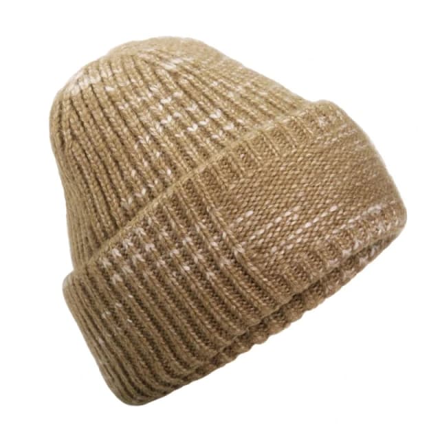 Beechfield Mens Chunky Knitted Beanie in Medium Beige Medium Beige Male One Size