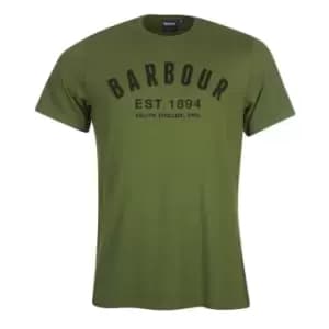Barbour Essential Ridge Logo T-Shirt - Green