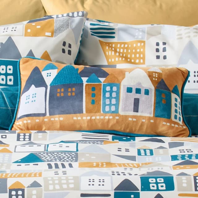 Fusion 'Nordica' Luxe Velvet Filled Cushion Yellow