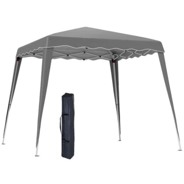Outsunny Garden Pop up Gazebo Tent Party Water-resistant 2.5 x 2.5M Grey 84C-075V00GY