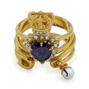 Ladies Juicy Couture PVD Gold plated Size O Ring