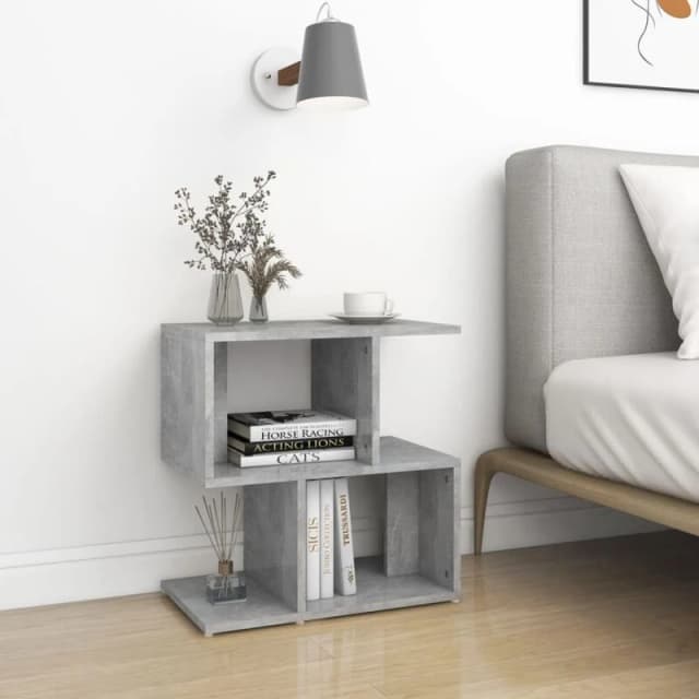 VIDAXL Bedside Cabinet Concrete Grey 50x30x51.5cm Engineered Wood Vidaxl 8720286558782