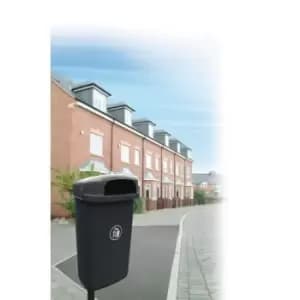 Slingsby Hooded Outdoor Post Mounted Bin