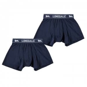 Lonsdale 2 Pack Trunk Junior Boys - Navy