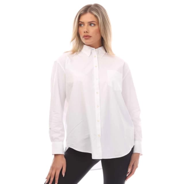 Gant Relaxed Fit Luxury Poplin Shirt White female XS