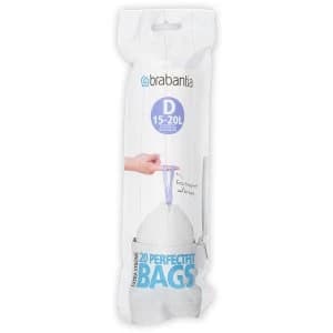 Brabantia Code D Perfect Fit Bin Bags - 15 Litre