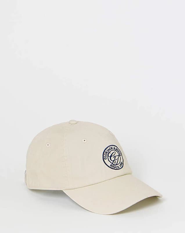 jack & jones Jack & Jones Soft Base Club Logo Cap Cream - JACK & JONES - Size: ONE SIZE Cream Male ONE SIZE JA02201