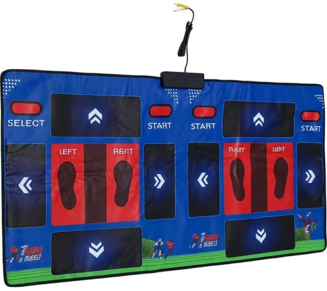MENKIND 2 Player Track & Field Game Mat, Patterned 5056327919841