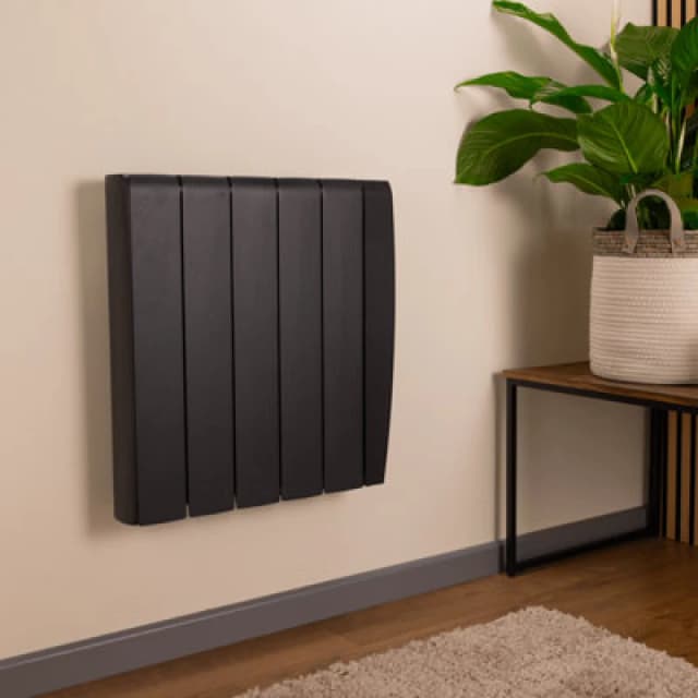 TCP Smart 2000W Black Ceramic Panel Electric Radiator Black Unisex
