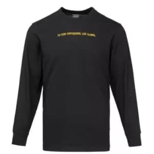 No Fear Long Sleeve Worldwide T Shirt Mens - Black