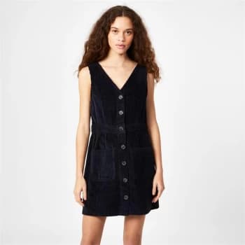 Jack Wills Amber Corduroy Mini Dress - Navy