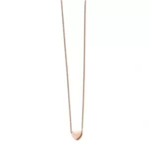 Elements 9ct Rose Gold Heart Charm Necklace GN235
