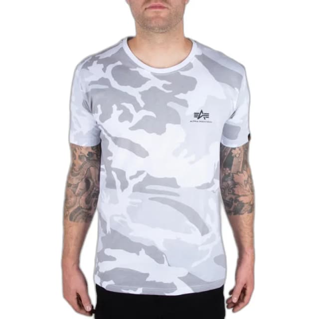 alpha industries T-Shirt Alpha Industries Backprint Camo Blanc Male S