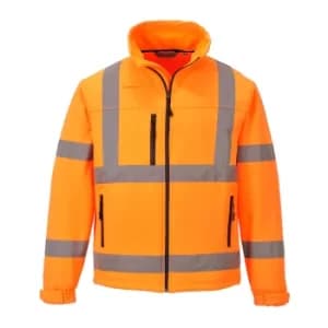 Portwest S424 Hi Vis Softshell jacket Orange 3XL
