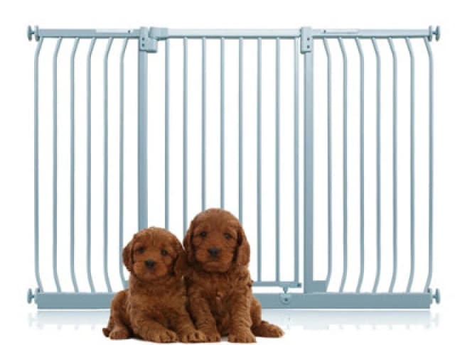 Bettacare Extra Tall Elite Dog Gate, 152Cm - 161Cm, Matt Grey, Extra Tall 96.8Cm In Height, Pressure Fit Pet Gate