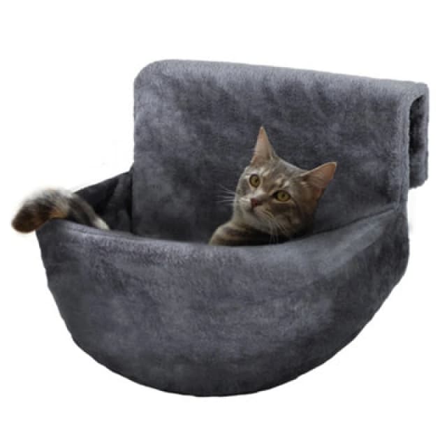 Petlicity Deluxe Radiator Cat Bed - Grey Grey
