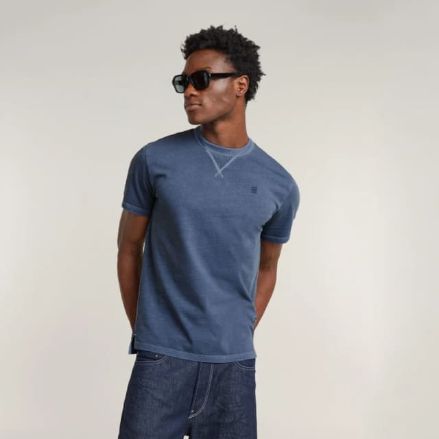 G Star Mens Nifous Regular Fit T-Shirt Sea Blue male Small