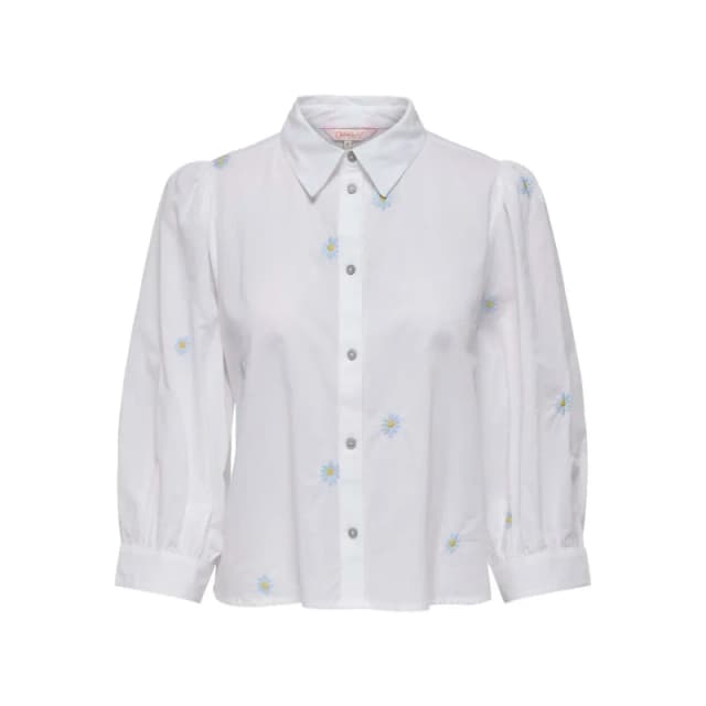 Only Three-quarter sleeve womens shirt Only Candy Blanc Female S
