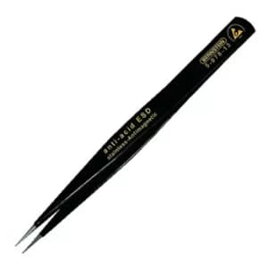 Bernstein 5-078-13 SMD Tweezers 130mm Round Tapering Chisel 1.0mm ESD