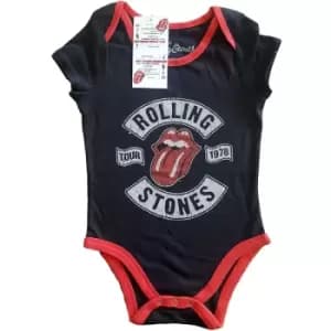 The Rolling Stones - US Tour 1978 Kids 24 Months Baby Grow - Black