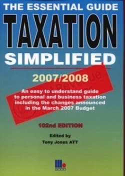 Taxation Simplified by Tony Jones Paperback