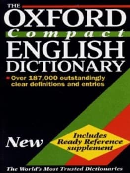 The Oxford Compact English Dictionary by Della Thompson Hardback