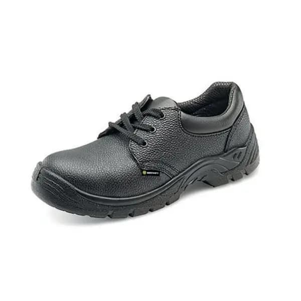 Beeswift Beeswift Safety S1 Steel Toe Lace Up Leather Upper Shoe 1 Pair Black 09 CF54BL09