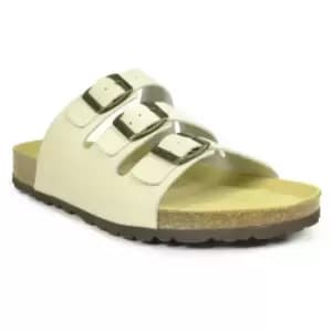 Sanosan Mens Lisbon Leather Sandals (12 UK) (Ivory)