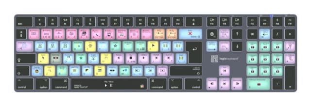 Logickeyboard Apple Final Cut Pro X TITAN Wireless Backlit Keyboard - Mac UK English LKB-FCPX10-TM-UK