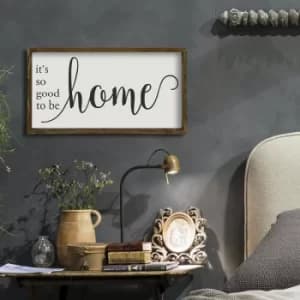 KZM319 Brown White Black Decorative Framed MDF Painting