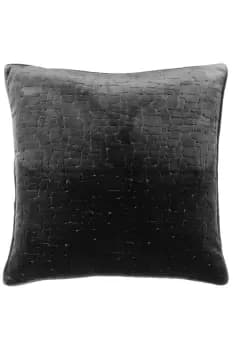 Bloomsbury Soft Cut Velvet Piped Cushion