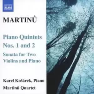 Bohuslav Martinu - Piano Quintets Nos. 1 and 2 (Martinu Quartet, Kosarek) CD Album - Used