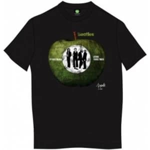 The Beatles Something/Come Together Mens Blk TS: Large