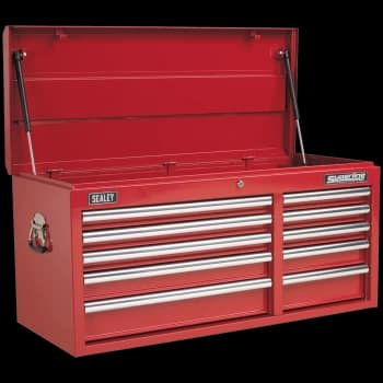 Sealey Superline Pro 10 Drawer Heavy Duty Tool Chest Red