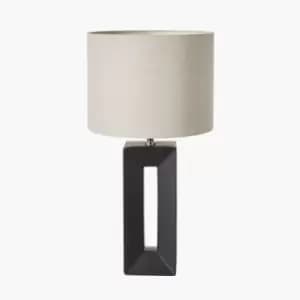 Olivia's Joji Ceramic Tall Table Lampin Black