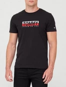 Tommy Jeans Tommy Contrast Box T-Shirt - Black