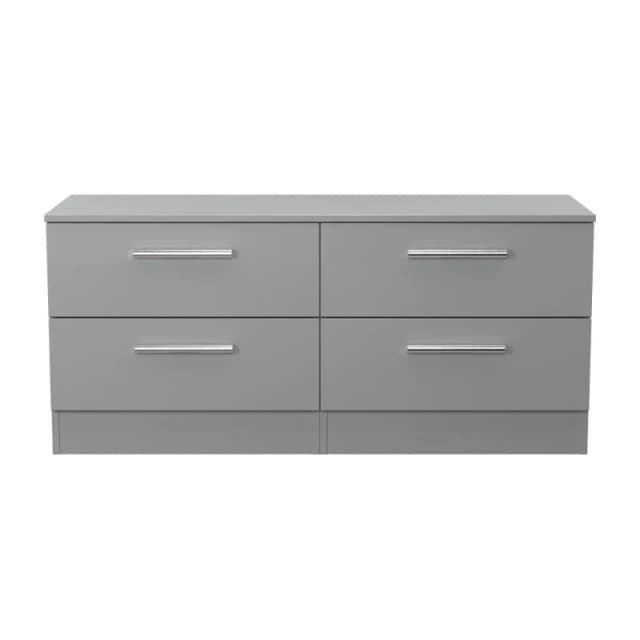 Ready Assembled 2 U Trent 4 Drawer Bed Box (Ready Assembled) in Dark Grey Dark Grey Unisex
