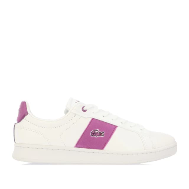Lacoste Carnaby Pro Trainers - White purple White purple 3