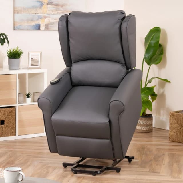 Artemis Home Corcoran Electric Riser Recliner with Massage & Heat in Grey Grey Unisex
