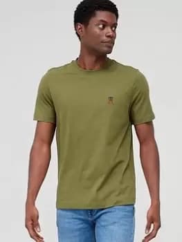Tommy Hilfiger Embroidered Small Logo T-Shirt - Green, Size L, Men