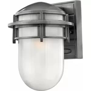 Loops - Outdoor IP44 Wall Light Sconce Hematite LED E27 60W Bulb External d01455