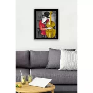 SC0215 Multicolor Decorative Framed MDF Painting