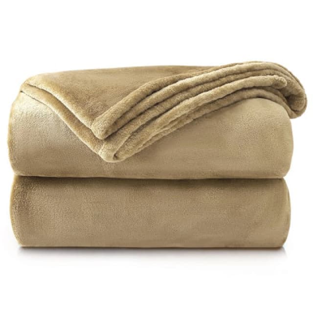 Velosso Soft Touch Luxurious Faux Mink Throw Blanket - Perfect For Bed - Sleek Decor, Minimalist Soft Weave - 150Cm X 200Cm, Mink