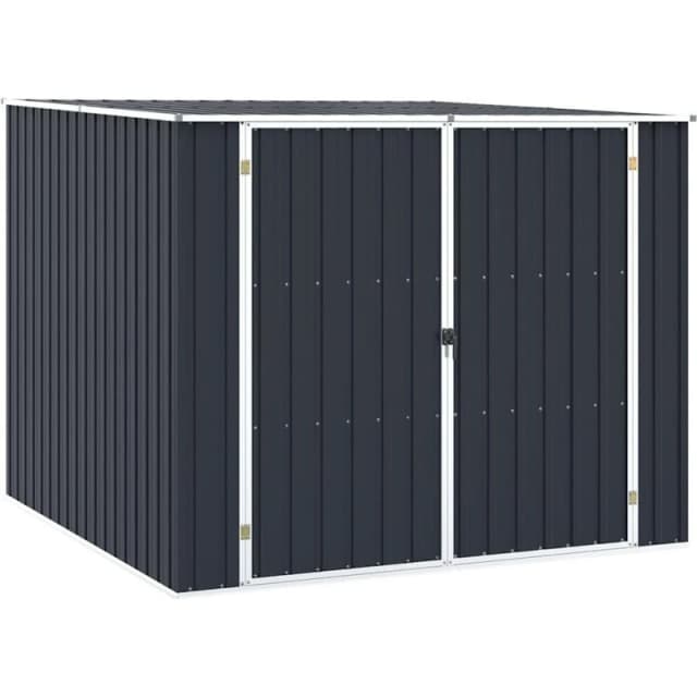 VIDAXL Garden Shed Anthracite 195x198x159cm Galvanised Steel Vidaxl 8719883811055