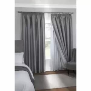 Emma Barclay 3 Pass Black Out Lining 46 X 51" White