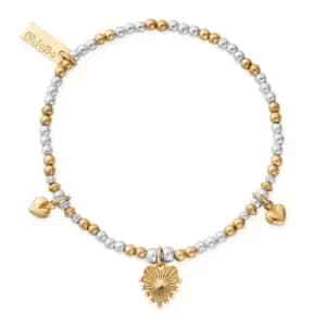 ChloBo Gold Plated & Silver Everyday Love Bracelet