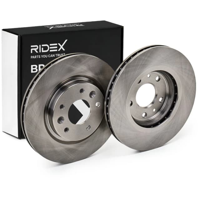 RIDEX 82B1312 Brake disc Front Axle, Vented, Cast Iron, Uncoated, Untreated, without bolts/screws Cast Iron Brake Disc (82)